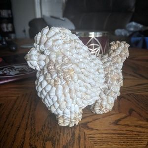 Seashell dog figurine